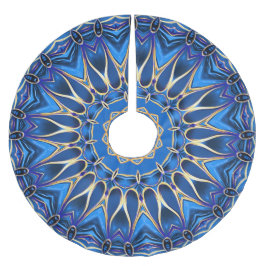 Blaues dekoratives Baumrock Polyester Weihnachtsbaumdecke