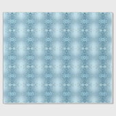 Blaues dekoratives Blumengeschenkpapier Geschenkpapier (Flach)