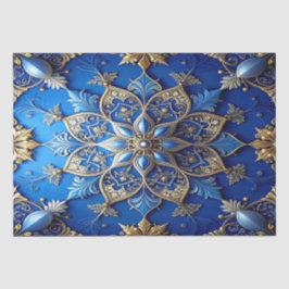 Blaues dekoratives Feiertags-Tissue-Papier Seidenpapier
