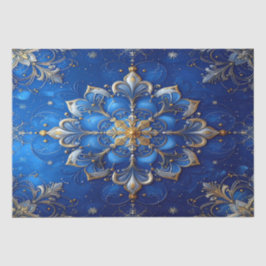 Blaues dekoratives Feiertags-Tissue-Papier Seidenpapier