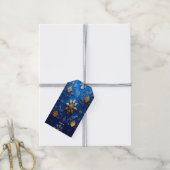 Blaues dekoratives Geschenk-Tag Geschenkanhänger (Mit Garn)