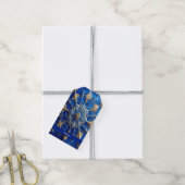 Blaues dekoratives Geschenk-Tag Geschenkanhänger (Mit Garn)