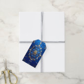 Blaues dekoratives Geschenk-Tag Geschenkanhänger (Mit Garn)