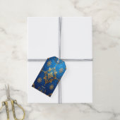 Blaues dekoratives Geschenk-Tag Geschenkanhänger (Mit Garn)