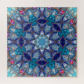 Blaues dekoratives Puzzle (Horizontal)