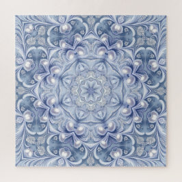 Blaues Dekoratives Puzzle