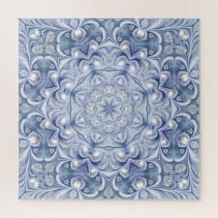 Blaues Dekoratives Puzzle