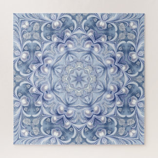 Blaues Dekoratives Puzzle