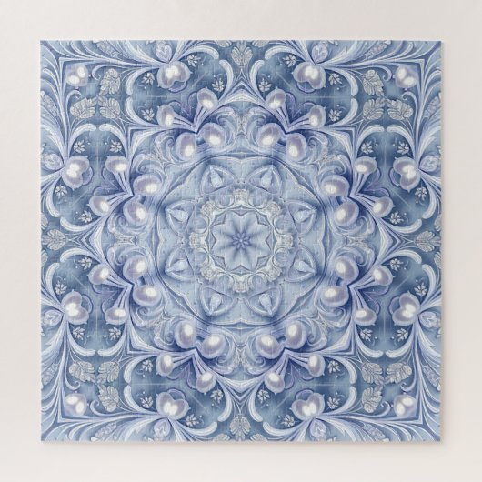 Blaues Dekoratives Puzzle (Vertikal)