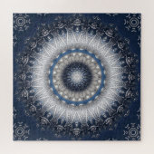 Blaues Dekoratives Puzzle (Horizontal)