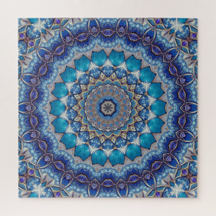Blaues Dekoratives Puzzle