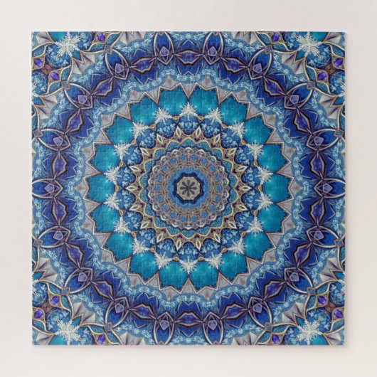 Blaues Dekoratives Puzzle (Vertikal)