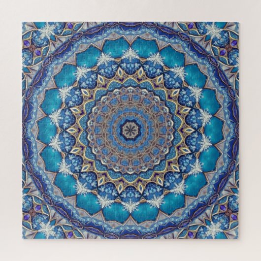 Blaues Dekoratives Puzzle (Vertikal)