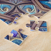 Blaues Dekoratives Puzzle (Seite)