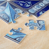 Blaues Dekoratives Puzzle (Seite)