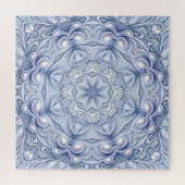 Blaues Dekoratives Puzzle (Horizontal)
