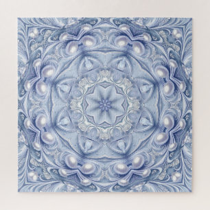 Blaues Dekoratives Puzzle