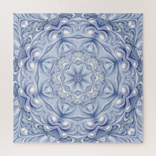 Blaues Dekoratives Puzzle (Vertikal)