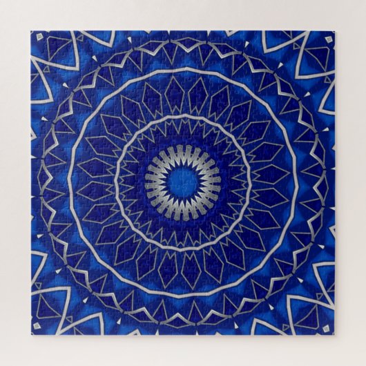 Blaues Dekoratives Puzzle (Vertikal)
