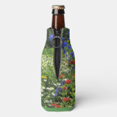 Blaues Delphinium Flaschenkühler (Flasche Rückseite)