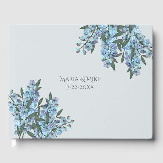 Blaues Delphinium Gästebuch