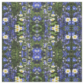 Blaues Delphinium im Garten Stoff (Nahaufnahme)