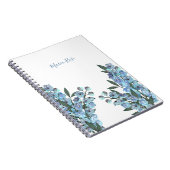 Blaues Delphinium Notizblock (Rechte Seite)