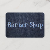 Blaues Denim auf a Visitenkarte (Vorderseite)