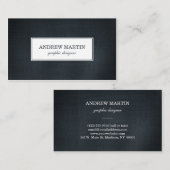 Blaues Denim beruflich Visitenkarte (Vorne/Hinten)