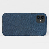 Blaues Denim Case-Mate iPhone Hülle (Rückseite (Horizontal))