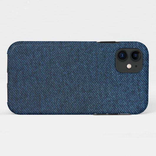 Blaues Denim Case-Mate iPhone Hülle (Rückseite (Horizontal))