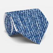 Blaues Denim Krawatte (Gerollt)