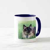 Blaues Denkmal MERLIN Tasse (VorderseiteRechts)