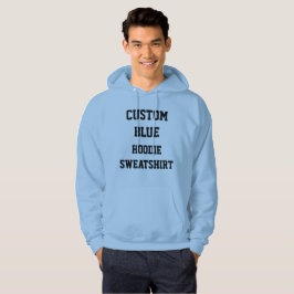 BLAUES der HOODIE-SWEATSHIRT der Hoodie