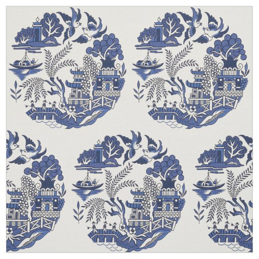 Blaues Design Stoff (Muster)