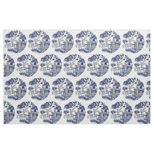 Blaues Design Stoff (Fat Quarter (45,7 x 55,9 cm))