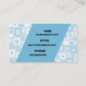 Blaues Design Visitenkarte (Rückseite)