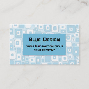 Blaues Design Visitenkarte