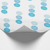 Blaues Designpapier Geschenkpapier (Ecke)