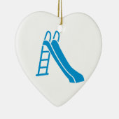 Blaues Dia Keramikornament (Rechts)