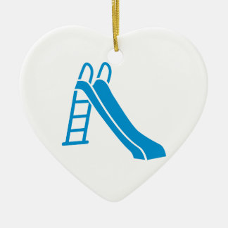 Blaues Dia Keramikornament