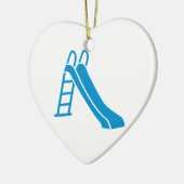 Blaues Dia Keramikornament (Links)