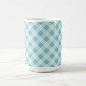 BLAUES DIAGONALES OSTER-KAROMUSTER KAFFEETASSE (Mittel)
