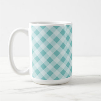 BLAUES DIAGONALES OSTER-KAROMUSTER KAFFEETASSE