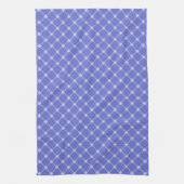 Blaues Diagonalmuster Geschirrtuch (Vertikal)