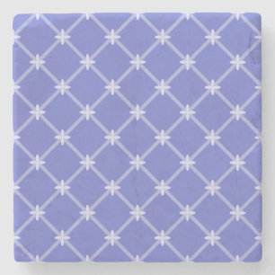 Blaues Diagonalmuster Steinuntersetzer