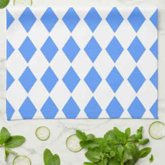 Blaues Diamantdesign Geschirrtuch