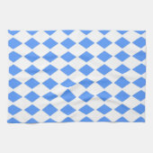 Blaues Diamantdesign Geschirrtuch (Horizontal)