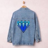 Blaues, diamantenes 💎 Denim-Jackett 🧥 Jeansjacke (Hangar)