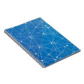 Blaues Digitalnetz Notizblock (Rechte Seite)